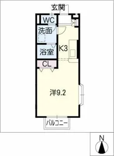 パークサイド【1階】の間取り