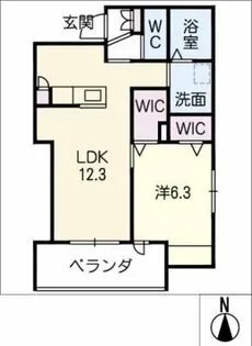 メゾン ド プラロッシュ【2階】の間取り