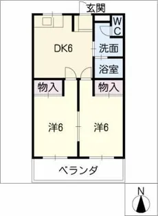 パークサイド中原A棟【1階】の間取り