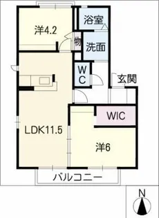 ドミール追進【2階】の間取り