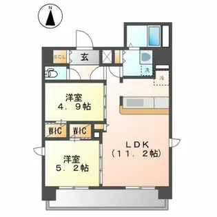 Z・R東別院【8階】の間取り