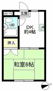 第二横井マンション【101号室】の間取り