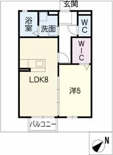 メゾンサニーヒル【2階】の間取り