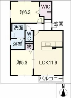 メゾンドール【2階】の間取り