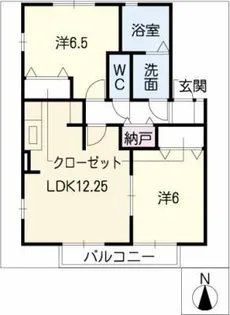 レジデンス黒沢台【1階】の間取り