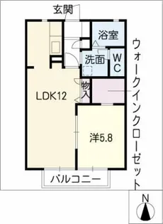 エスペランサ応仁【1階】の間取り