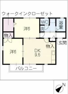 グランシャリオK【2階】の間取り
