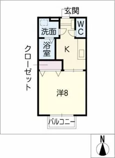 アーデル加木屋【2階】の間取り