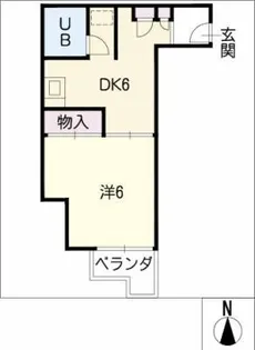 ハイライフ本山【2階】の間取り