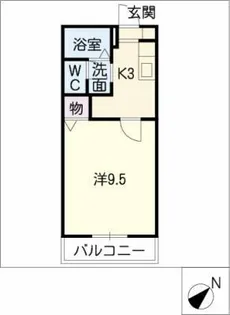 シャトレーオカダ D棟【1階】の間取り