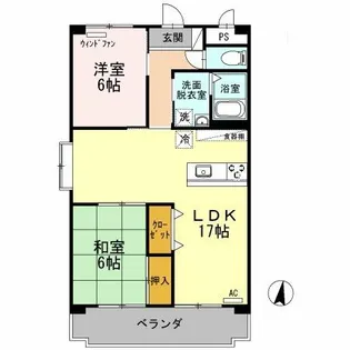 ファインビレッジ【3階】の間取り