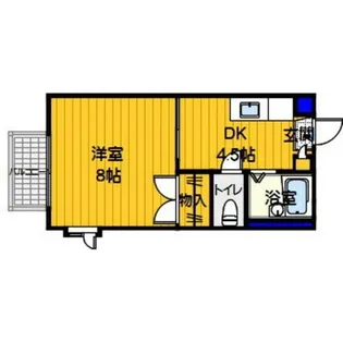 ソレイユ西片江A【205号室】の間取り