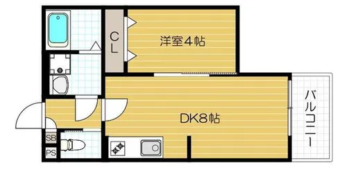 大阪府大阪市鶴見区今津南4丁目【アパート】の間取り
