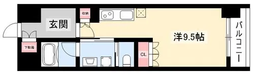 ヒヴィ・カーサ名駅西【2階】の間取り