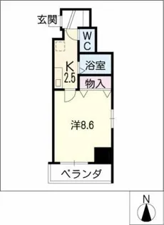 オアシス丸の内 SOUTH【4階】の間取り
