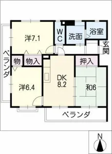 桜路庭【1階】の間取り