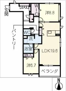 エスポワ ルミエール【3階】の間取り