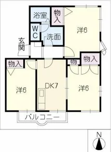 フレグランス新栄 B棟【1階】の間取り