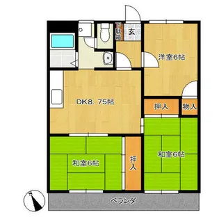 塚本ビル【2階】の間取り