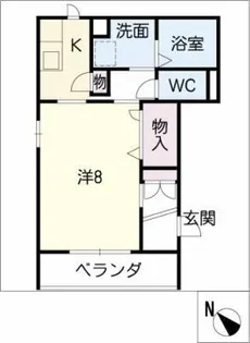 エステート池端【3階】の間取り