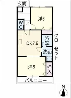 ルミエール【2階】の間取り