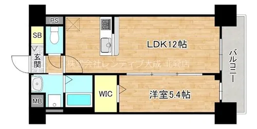 マルミーナ今里【2階】の間取り