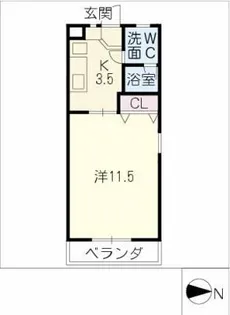 みつわシティマンション【4階】の間取り