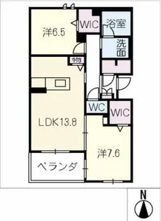 ソフィア江南【1階】の間取り