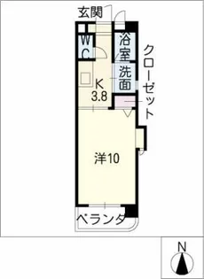 シェーン八事山【4階】の間取り
