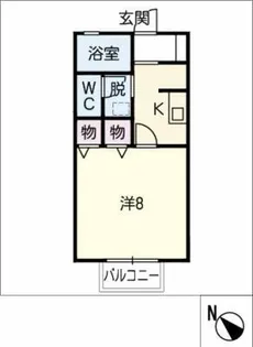 コーポNKD B棟【2階】の間取り