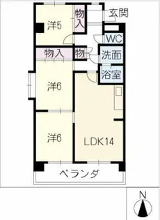 エクセルハイツ【3階】の間取り