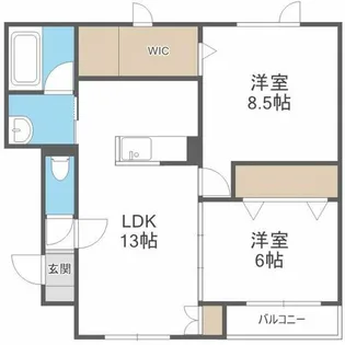ディチャタウンA2【102号室】の間取り