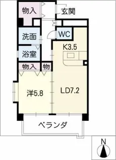 ベルタウン神田【4階】の間取り