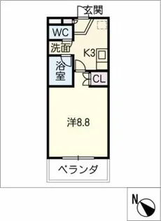 ミキスクェア高岡【3階】の間取り