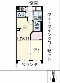 カーサ デル アスカル【2階】の間取り