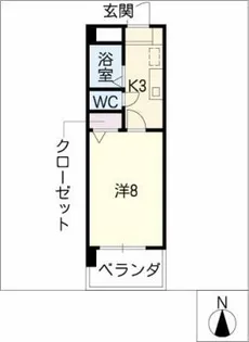ローズコート原【6階】の間取り