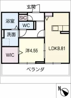グランコールささしま【2階】の間取り