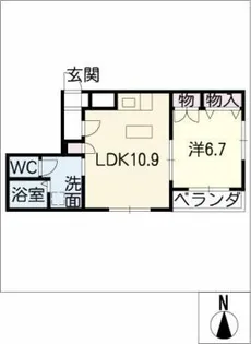 ラポールKS【2階】の間取り