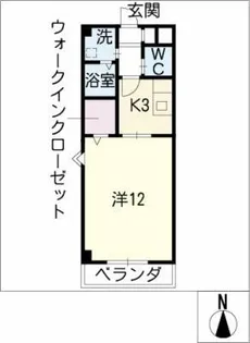 プティ ランシー【3階】の間取り