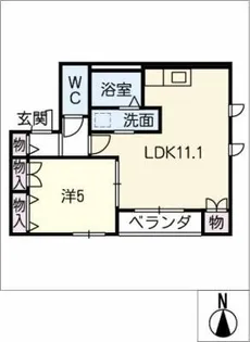 覚王山レジデンス【3階】の間取り