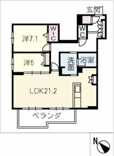 ザ リッツ大手町【4階】の間取り