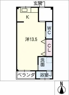 マンション富士【2階】の間取り
