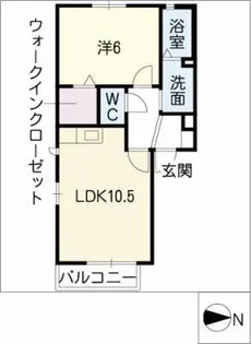 サントミタ【1階】の間取り