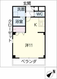 エステート竹の山【2階】の間取り