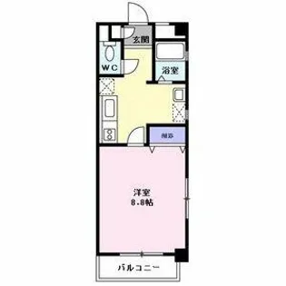 la tie 上社【3階】の間取り