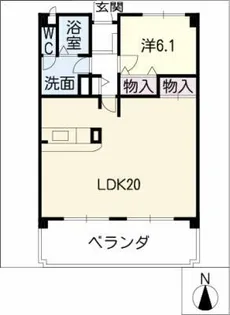 ナルセビル【2階】の間取り