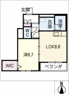 シャーメゾン桜が丘【3階】の間取り