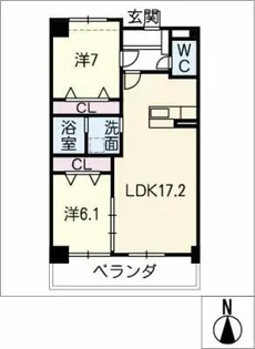 メゾン・ド・アベニュー【7階】の間取り