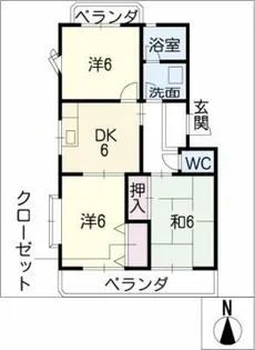 パークハイム緑【3階】の間取り