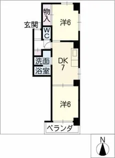 レスポアール大須ELM【7階】の間取り